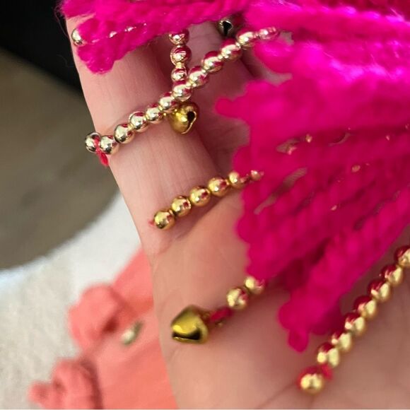 Sundress Neo Long Embellished Tiered Long Sleeve Maxi Dress in Coral size XS/S - Picture 13 of 15